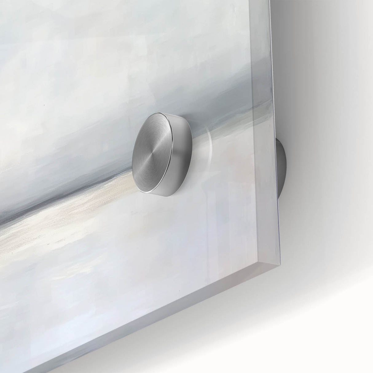 Minimalist Office Wall Art - Modern Gray Abstract Canvas Print