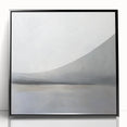 Minimalist Office Wall Art - Modern Gray Abstract Canvas Print