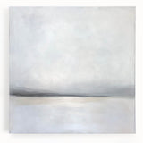 Minimalist Office Wall Art - Modern Gray Abstract Canvas Print