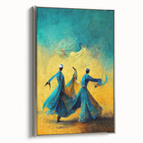 Framed abstract figurative wall art showcasing a blend of soft silver tones and dynamic shapes, perfect for modern decor. Ideal for enhancing living spaces.