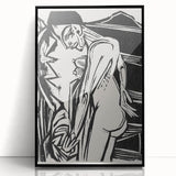 Expressionist Art: Female Nude by Ernst Ludwig Kirchner Print
