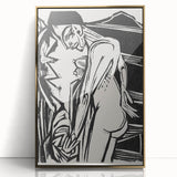 Expressionist Art: Female Nude by Ernst Ludwig Kirchner Print