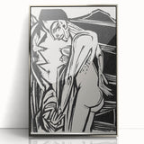 Expressionist Art: Female Nude by Ernst Ludwig Kirchner Print
