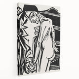 Expressionist Art: Female Nude by Ernst Ludwig Kirchner Print