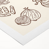 Art deco poster featuring a stylized cocktail glass, in bold black and gold tones on rolled canvas.