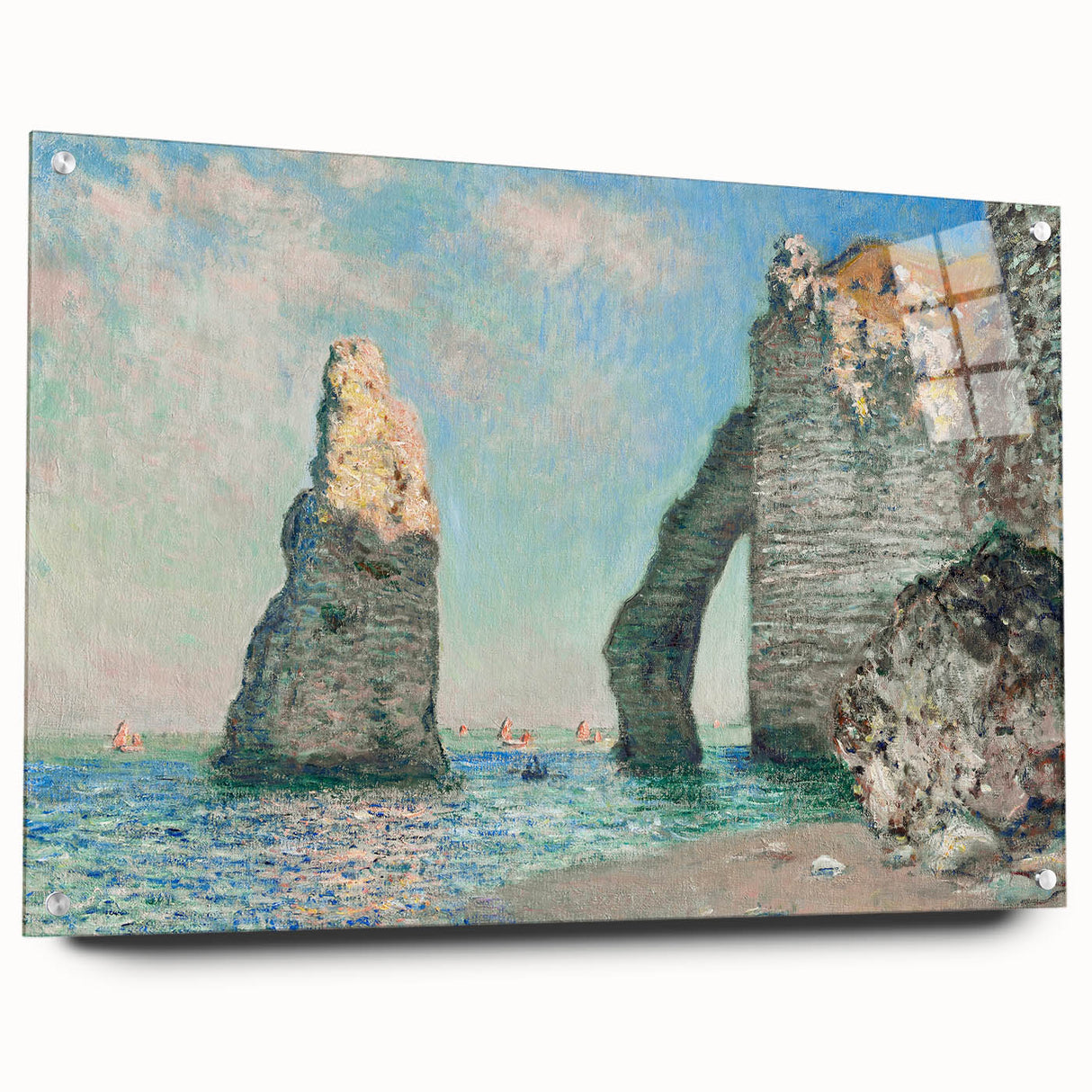 Claude Monet's The Cliffs at Étretat - Impressionist Seascape Print
