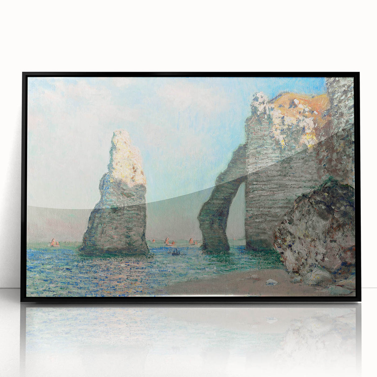 Claude Monet's The Cliffs at Étretat - Impressionist Seascape Print