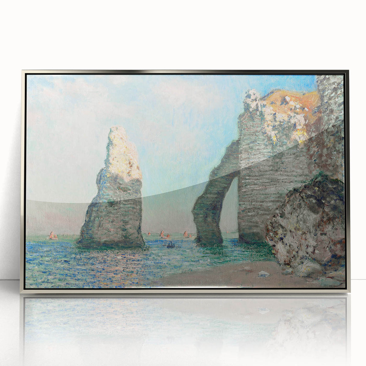 Claude Monet's The Cliffs at Étretat - Impressionist Seascape Print