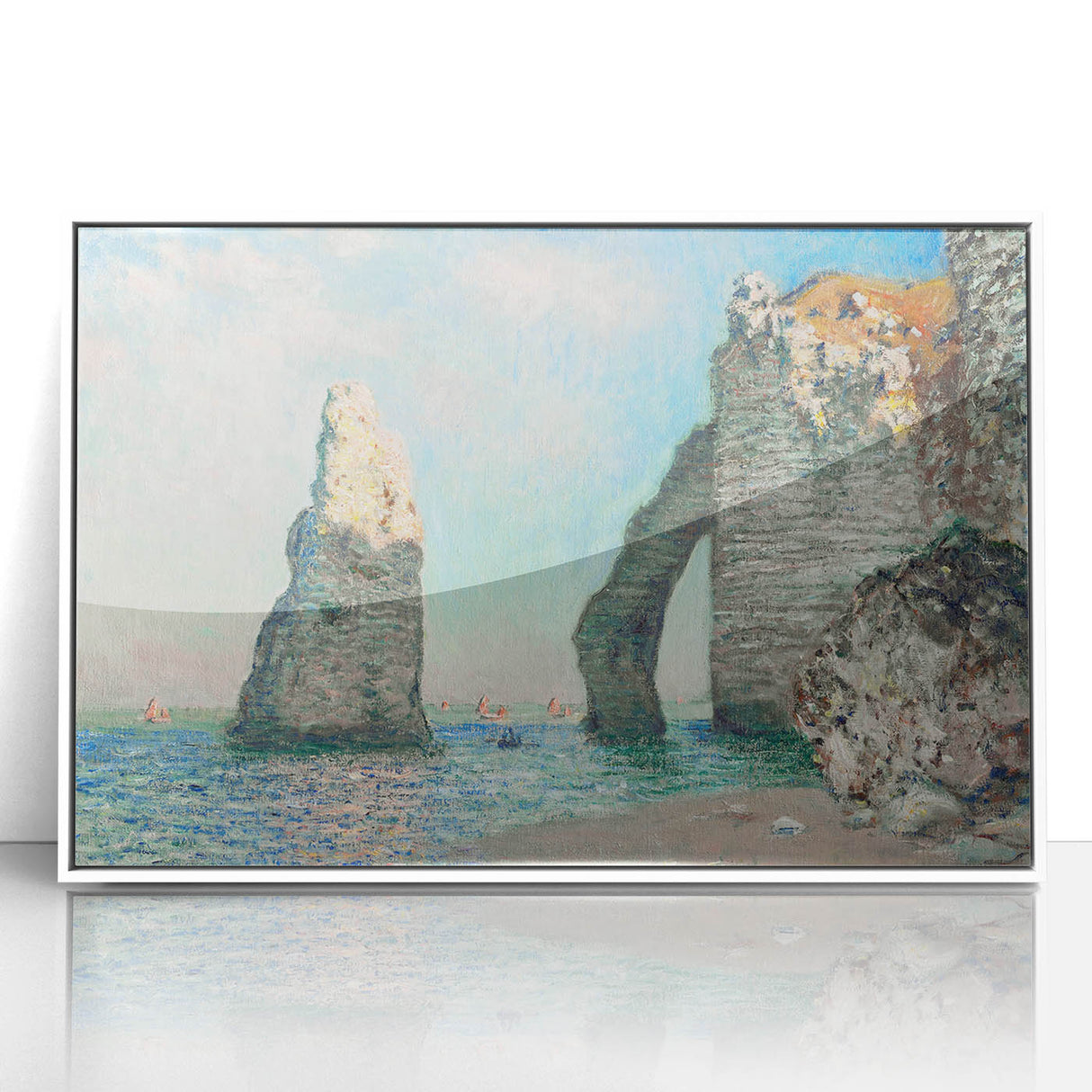 Claude Monet's The Cliffs at Étretat - Impressionist Seascape Print
