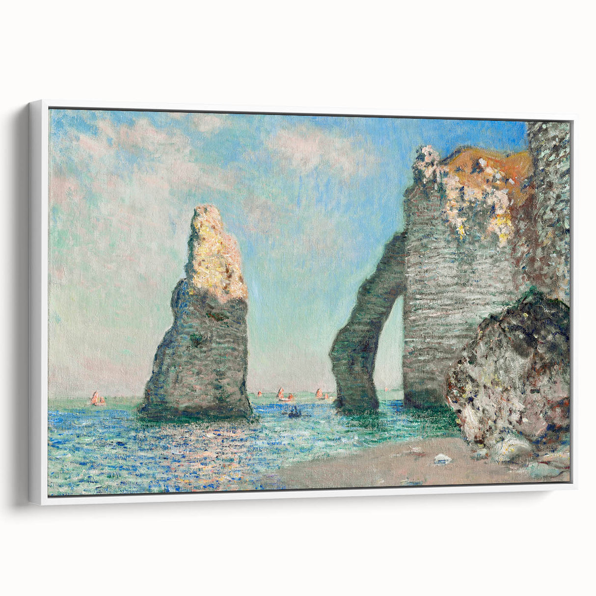 Claude Monet's The Cliffs at Étretat - Impressionist Seascape Print