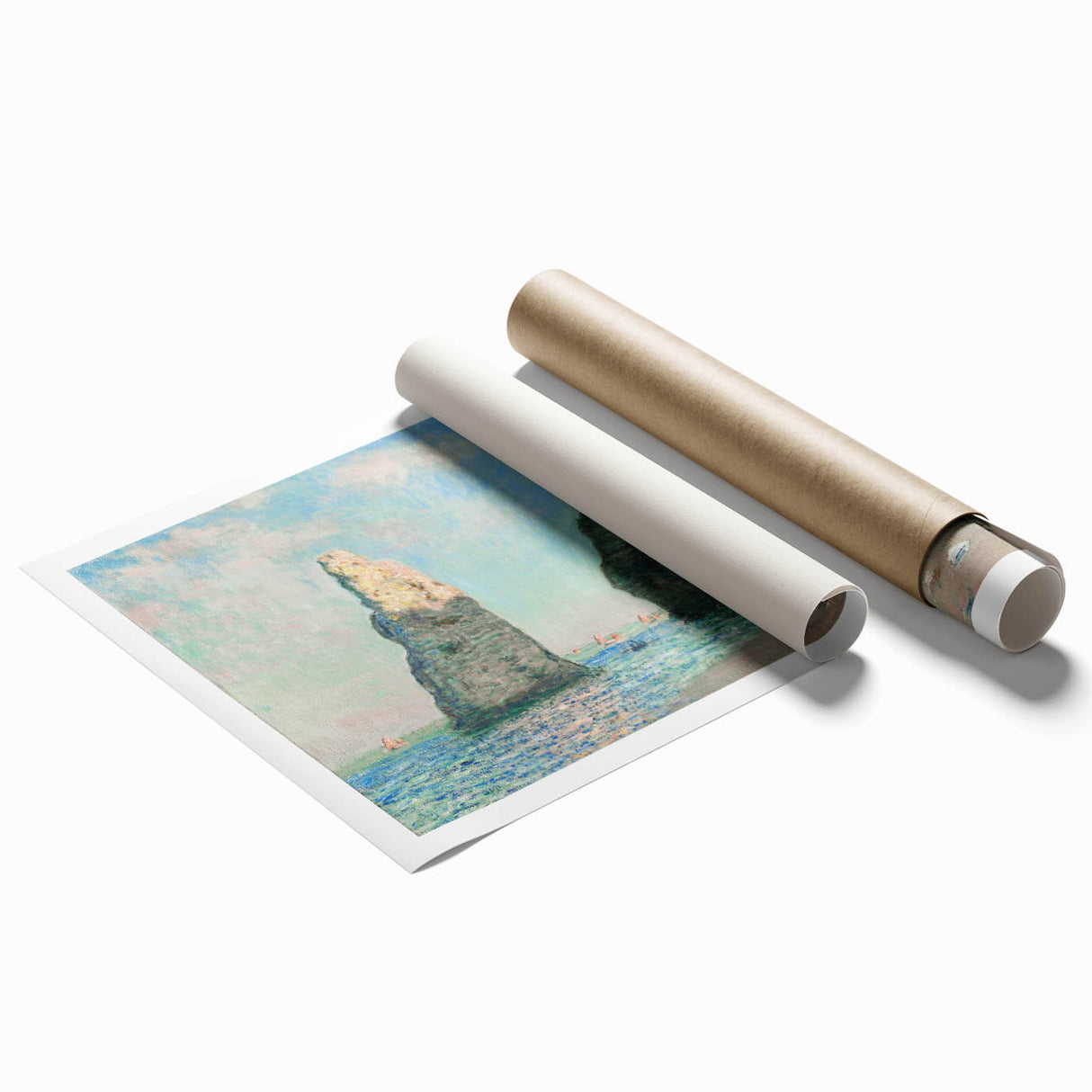 Claude Monet's The Cliffs at Étretat - Impressionist Seascape Print