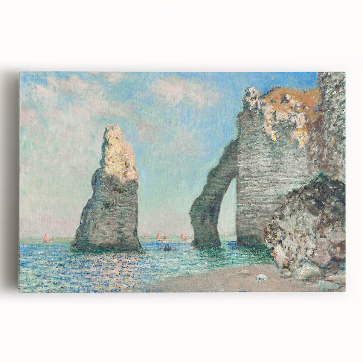 Claude Monet's The Cliffs at Étretat - Impressionist Seascape Print