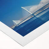 Landscape canvas print showcasing a stunning bridge over a serene river, emphasizing vibrant colors and intricate details, ideal for home decor enthusiasts.