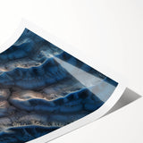 Desert landscape rolled print showcasing vibrant hues of orange and yellow, capturing the essence of arid beauty, securely packaged in a protective tube.