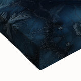 Close-up of a stretched canvas artwork depicting a vibrant desert landscape with warm hues of orange and yellow, highlighting textured brushstrokes and intricate details. Perfect for adding a bold, artistic touch to home decor.