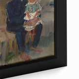 Modern Wall Art of Seated Figure with Child - Abstract Contemporary Art Print