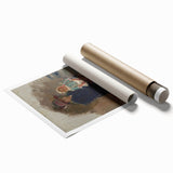 Modern Wall Art of Seated Figure with Child - Abstract Contemporary Art Print