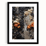 Extra large framed abstract art print with vibrant, colorful textures, ideal for living room decor.