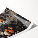 Extra large wall art featuring line art flowers in black on a white background, ideal for large living room decor.