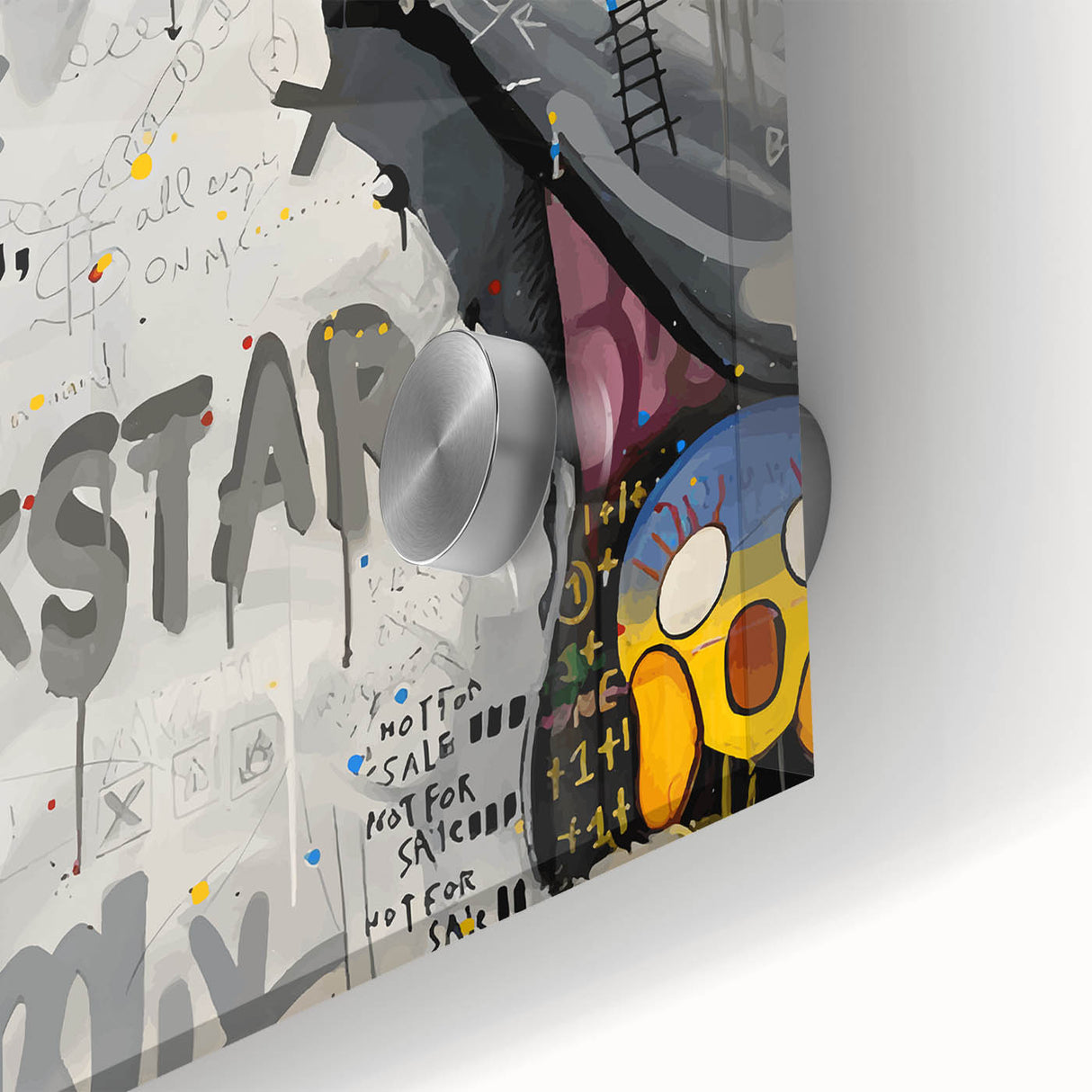 Vibrant Pop Art Wall Art – Colorful David Statue Canvas