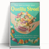 Retro Quality Street Ad Wall Art - Vintage Prints for Sweet Lovers