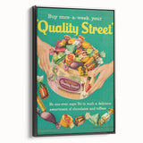Retro Quality Street Ad Wall Art - Vintage Prints for Sweet Lovers
