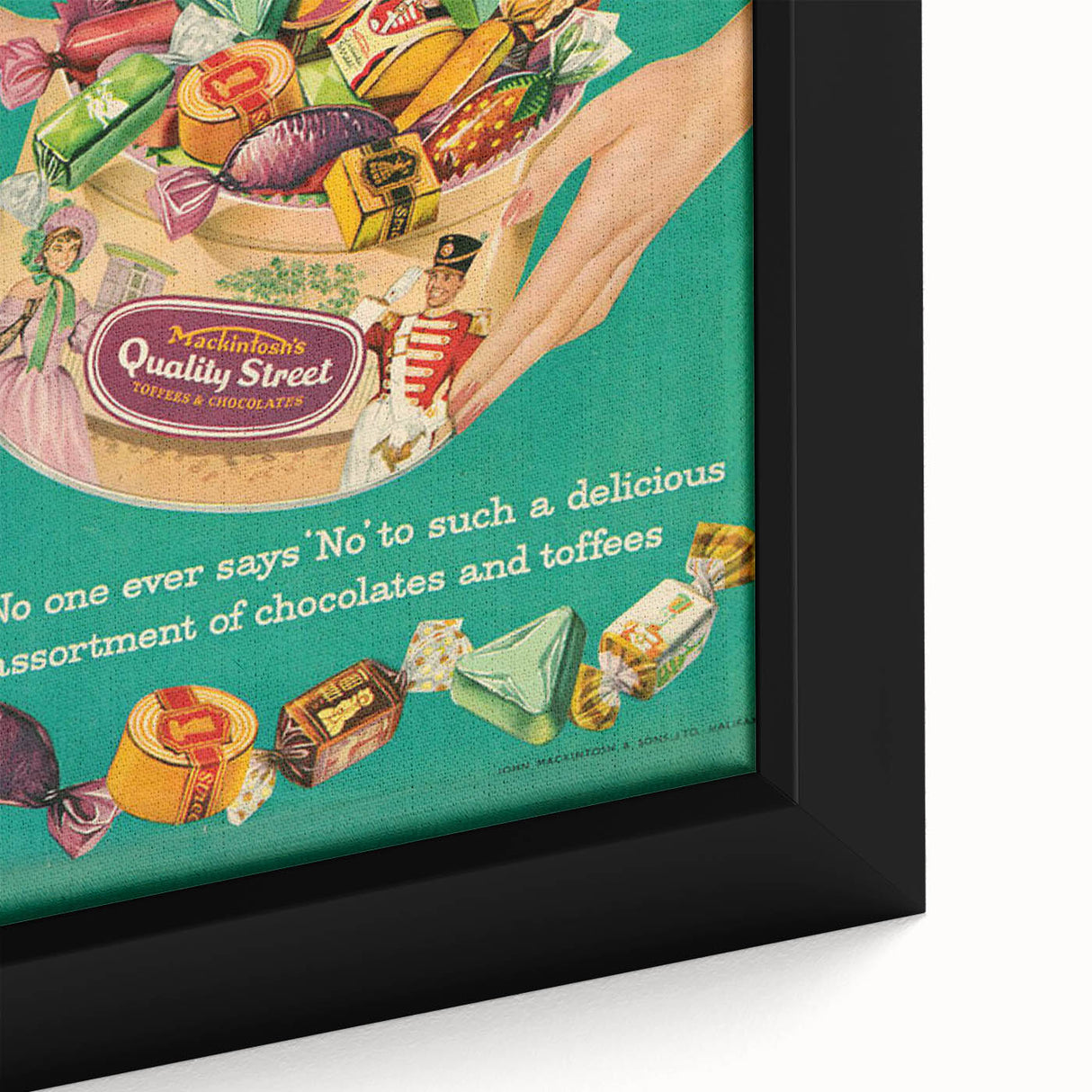 Retro Quality Street Ad Wall Art - Vintage Prints for Sweet Lovers