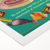 Retro Quality Street Ad Wall Art - Vintage Prints for Sweet Lovers