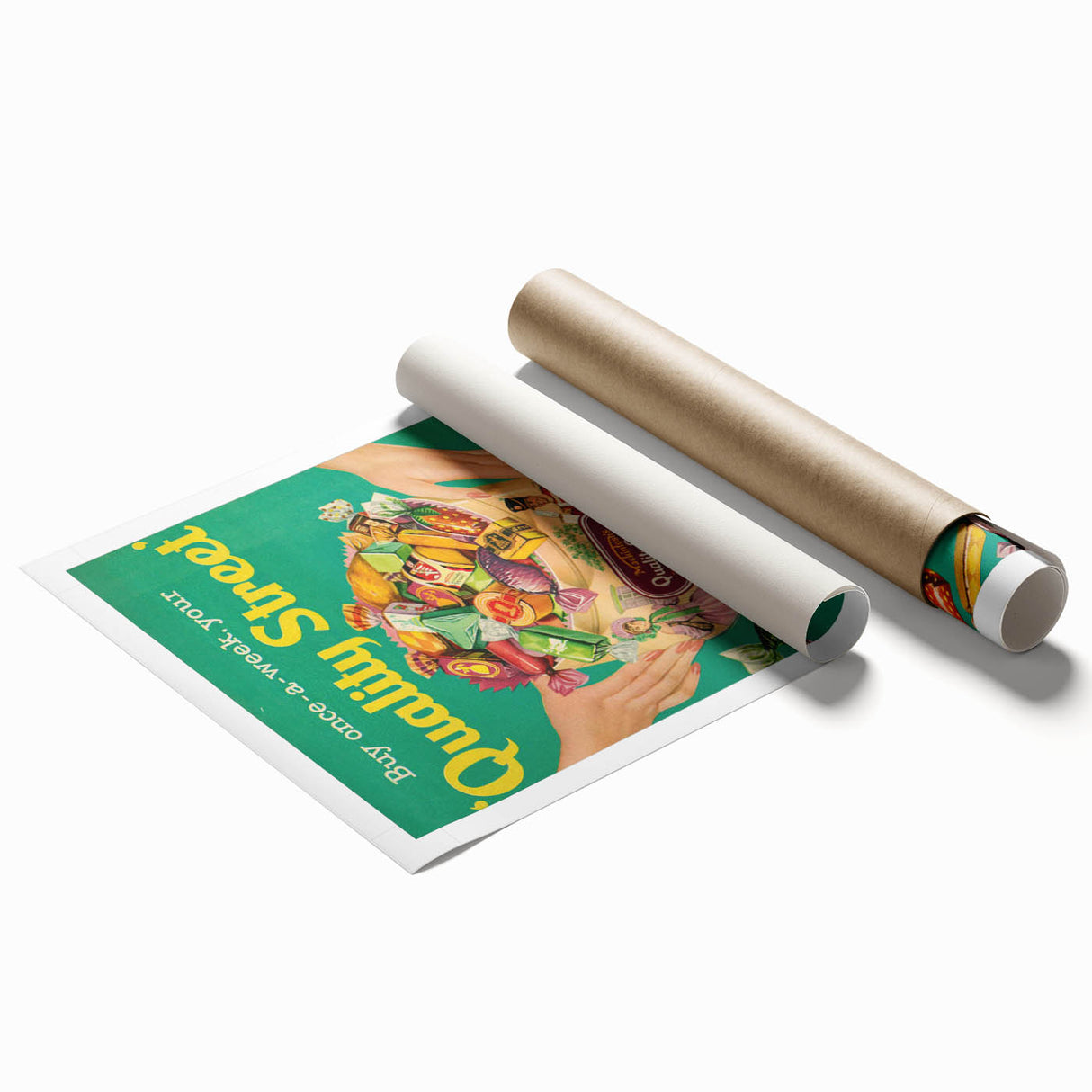 Retro Quality Street Ad Wall Art - Vintage Prints for Sweet Lovers