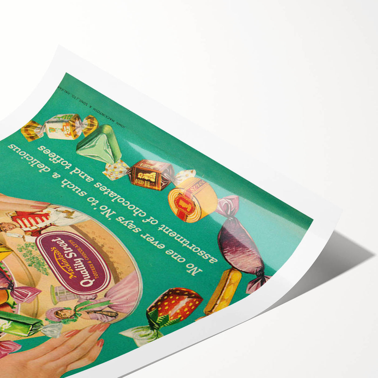 Retro Quality Street Ad Wall Art - Vintage Prints for Sweet Lovers