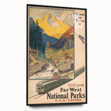 Retro National Parks Travel Poster – Vintage Prints & Scenic Wall Art