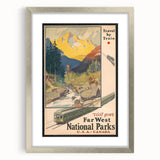 Retro National Parks Travel Poster – Vintage Prints & Scenic Wall Art