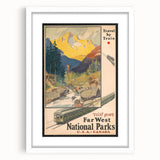 Retro National Parks Travel Poster – Vintage Prints & Scenic Wall Art