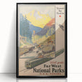 Retro National Parks Travel Poster – Vintage Prints & Scenic Wall Art