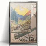 Retro National Parks Travel Poster – Vintage Prints & Scenic Wall Art