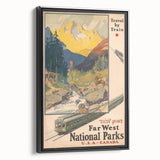 Retro National Parks Travel Poster – Vintage Prints & Scenic Wall Art