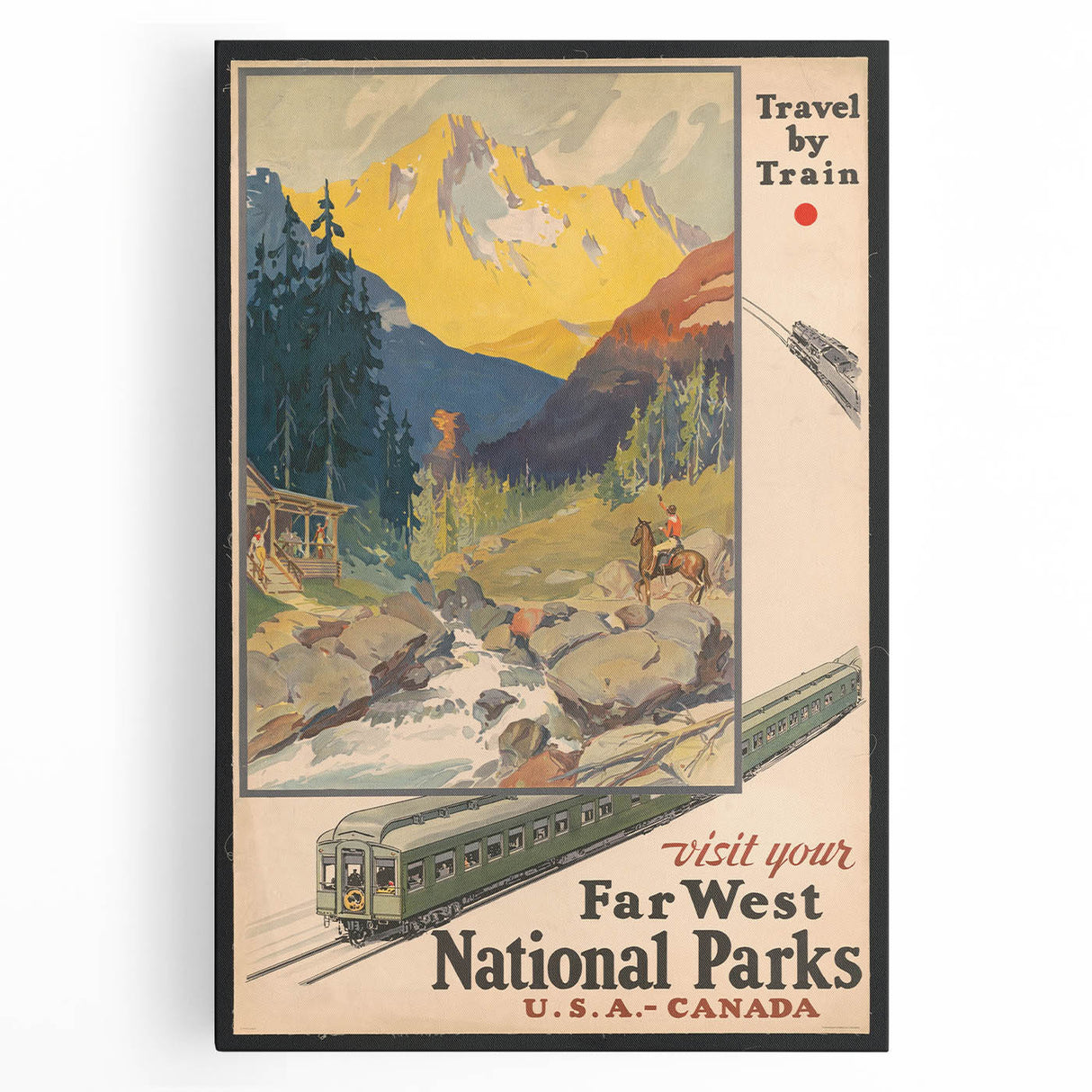 Retro National Parks Travel Poster – Vintage Prints & Scenic Wall Art