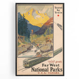 Retro National Parks Travel Poster – Vintage Prints & Scenic Wall Art