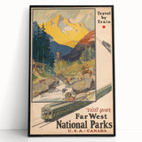Retro National Parks Travel Poster – Vintage Prints & Scenic Wall Art