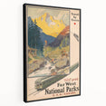 Retro National Parks Travel Poster – Vintage Prints & Scenic Wall Art
