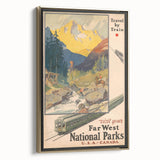 Retro National Parks Travel Poster – Vintage Prints & Scenic Wall Art
