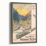 Retro National Parks Travel Poster – Vintage Prints & Scenic Wall Art