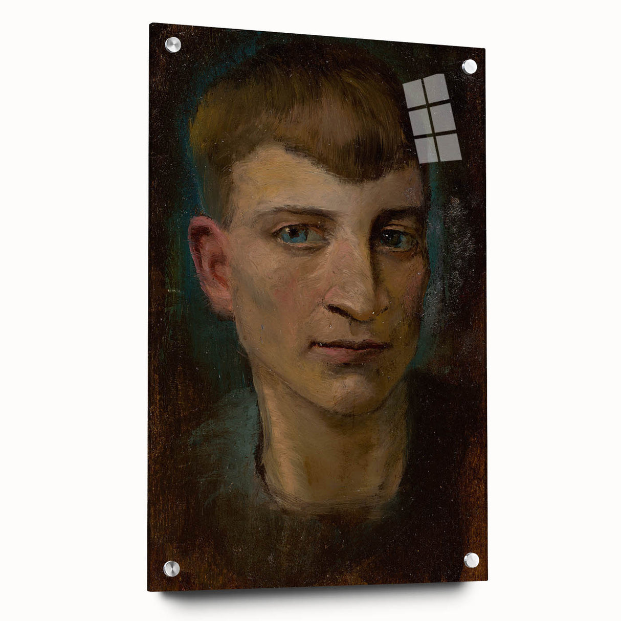 Head of Emaciated Boy Realism Art Print - Ladislav Mednyánszky Portrait