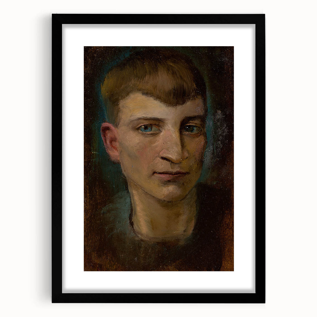 Head of Emaciated Boy Realism Art Print - Ladislav Mednyánszky Portrait