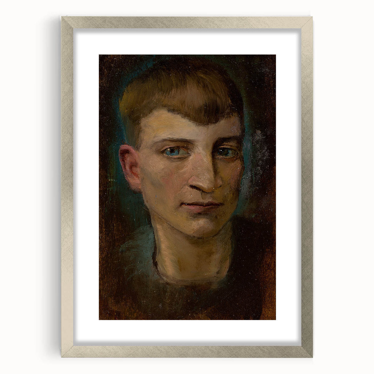 Head of Emaciated Boy Realism Art Print - Ladislav Mednyánszky Portrait
