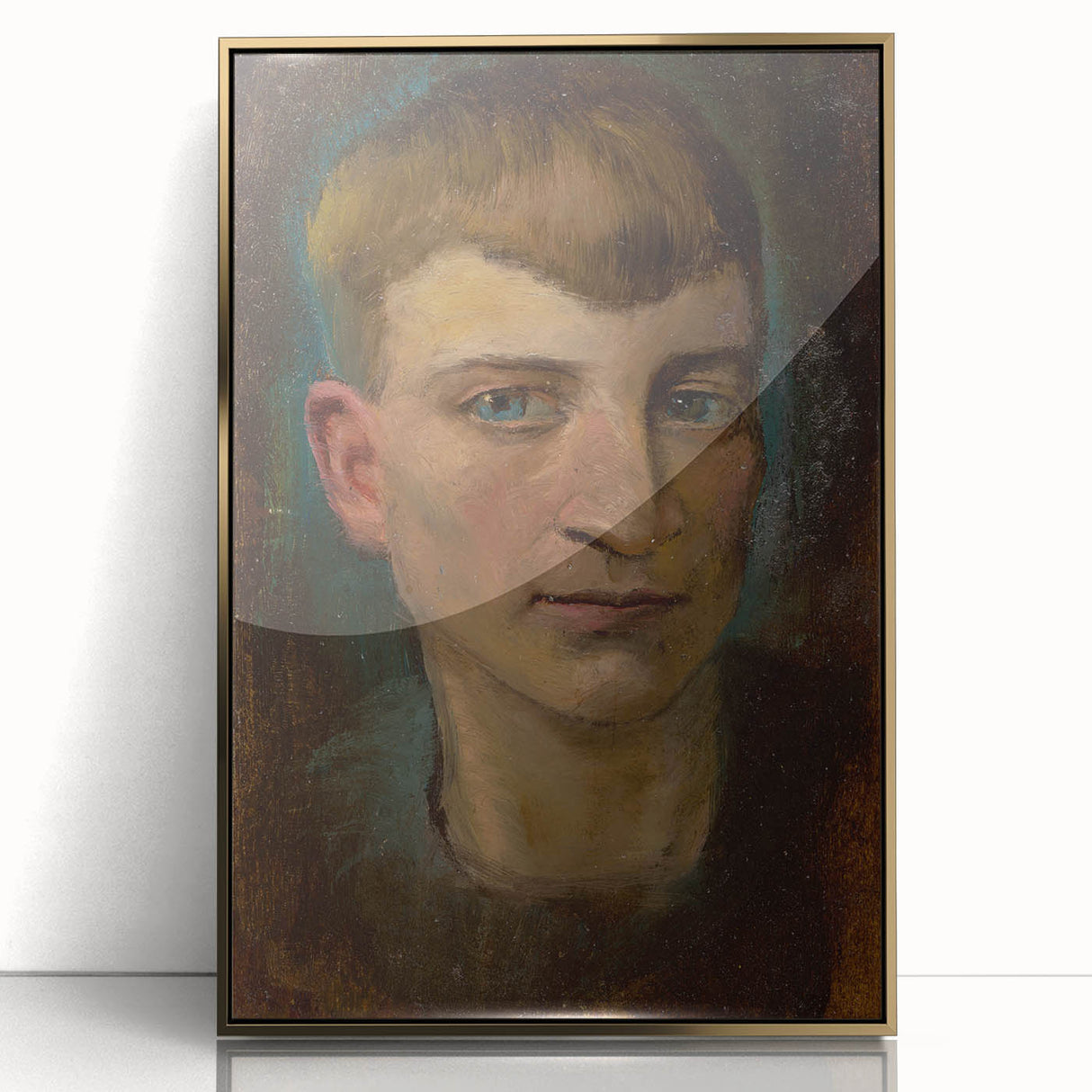 Head of Emaciated Boy Realism Art Print - Ladislav Mednyánszky Portrait
