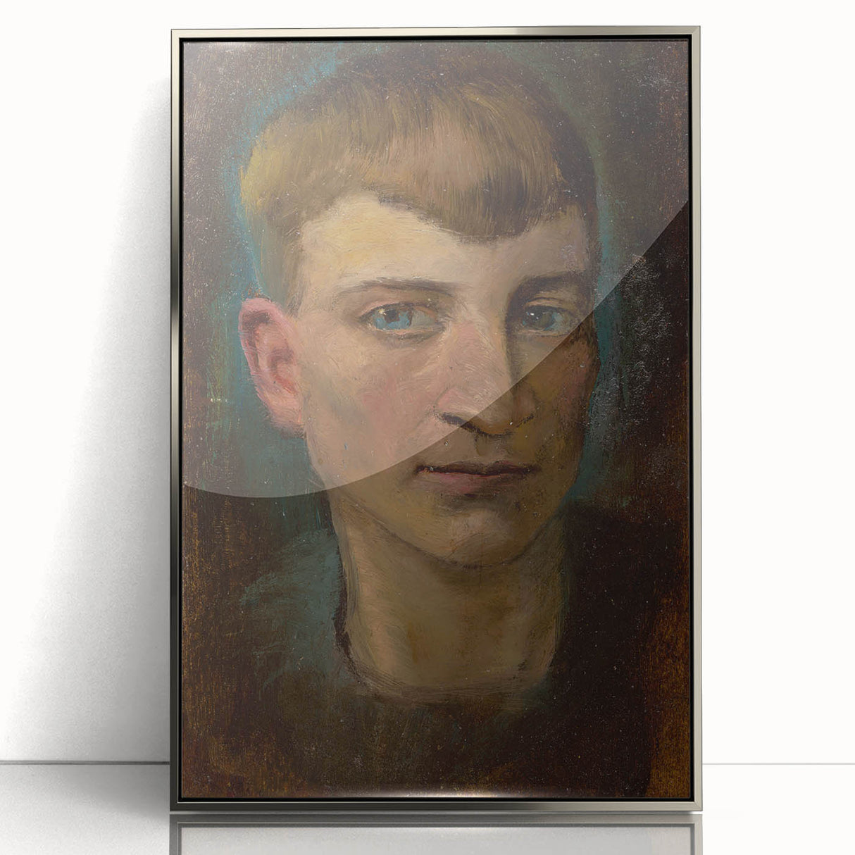 Head of Emaciated Boy Realism Art Print - Ladislav Mednyánszky Portrait