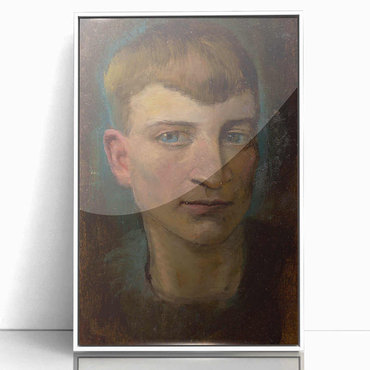 Head of Emaciated Boy Realism Art Print - Ladislav Mednyánszky Portrait