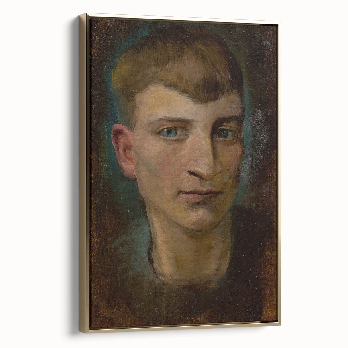 Head of Emaciated Boy Realism Art Print - Ladislav Mednyánszky Portrait