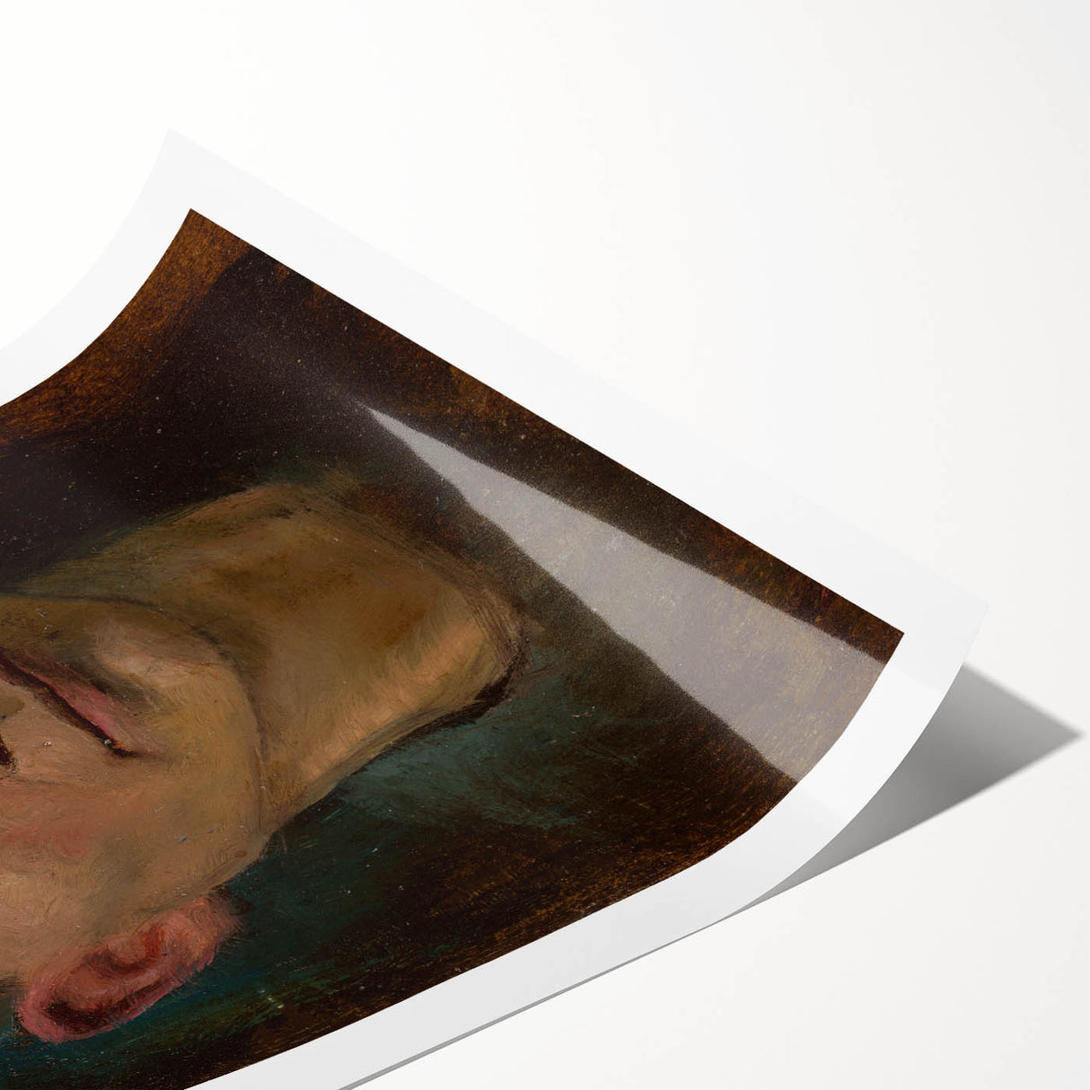 Head of Emaciated Boy Realism Art Print - Ladislav Mednyánszky Portrait